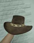 B.C. Hats капелюх р. S шкіряний ковбойський чорний коричневий шляпа