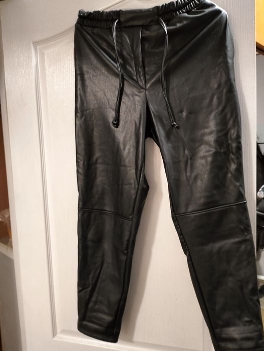 Штаны кожзам на флисе