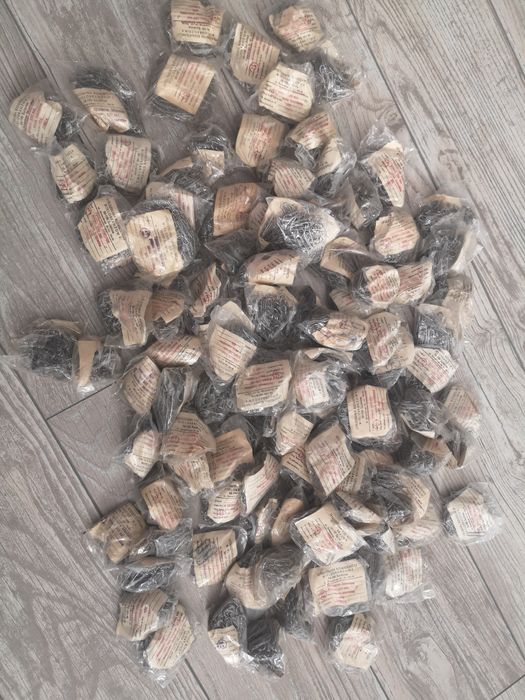 Spinacze biurowe stalowe polskie z PRL-u po 100szt.