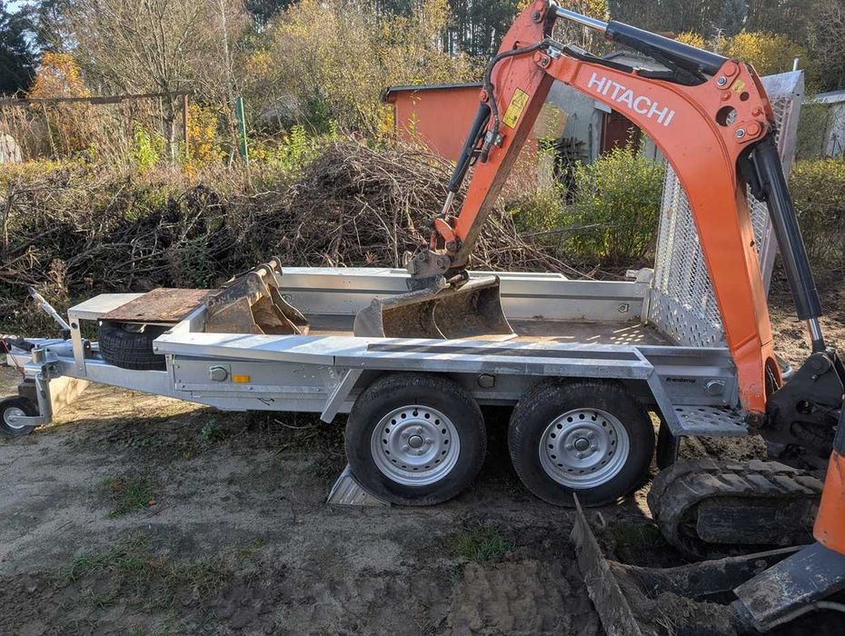 Hitachi ZX19, minikoparka 2tony, 2260 motogodzin, przyczepka