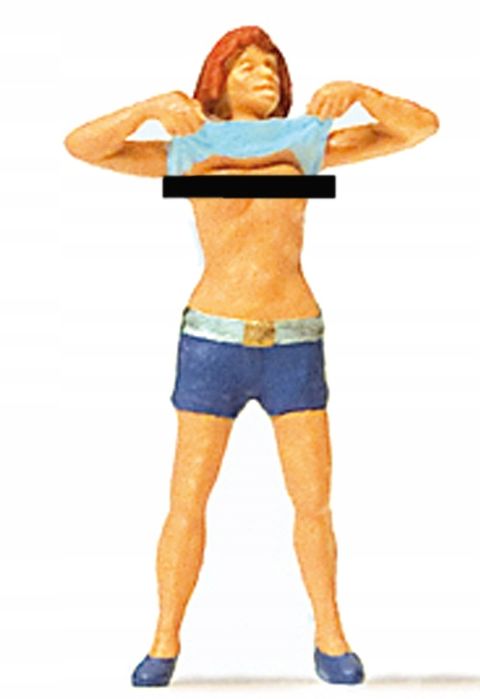 Preiser 28124 - Kobieta topless - H0 1:87 figurka