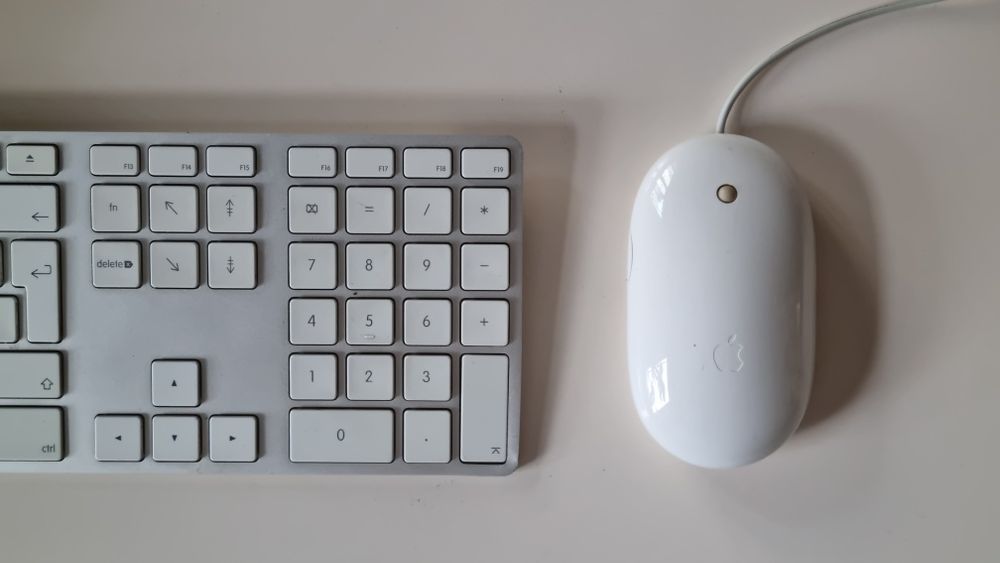 Apple Keyboard A1243 + Mighty Mouse