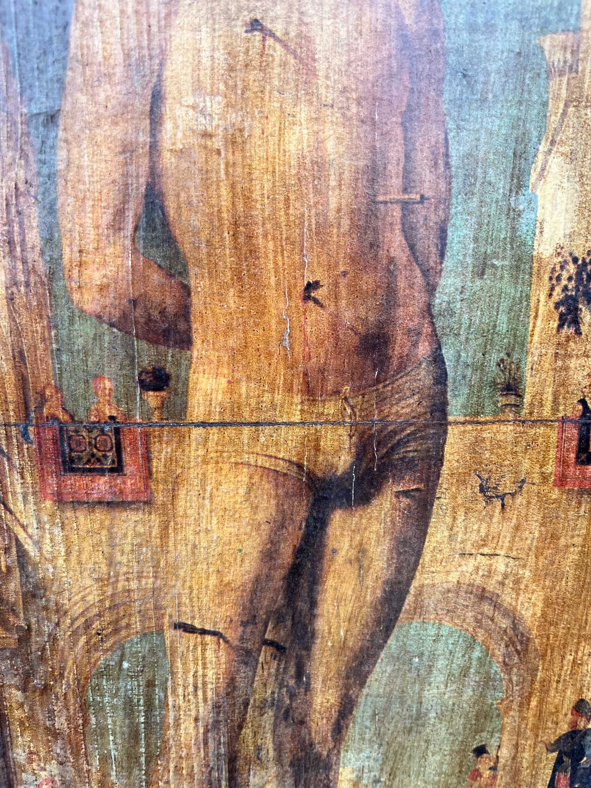 Litografia em madeira São Sebastião