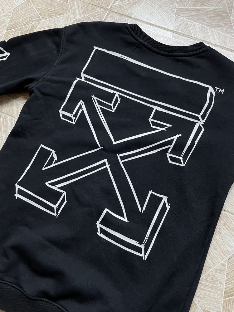 Свитшот Off White Big Logo 3D Graphic Black