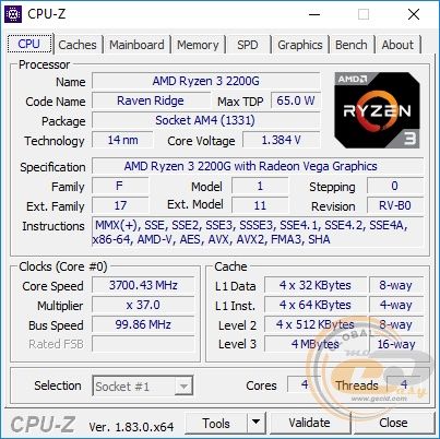 Amd Ryzen 3 2200G