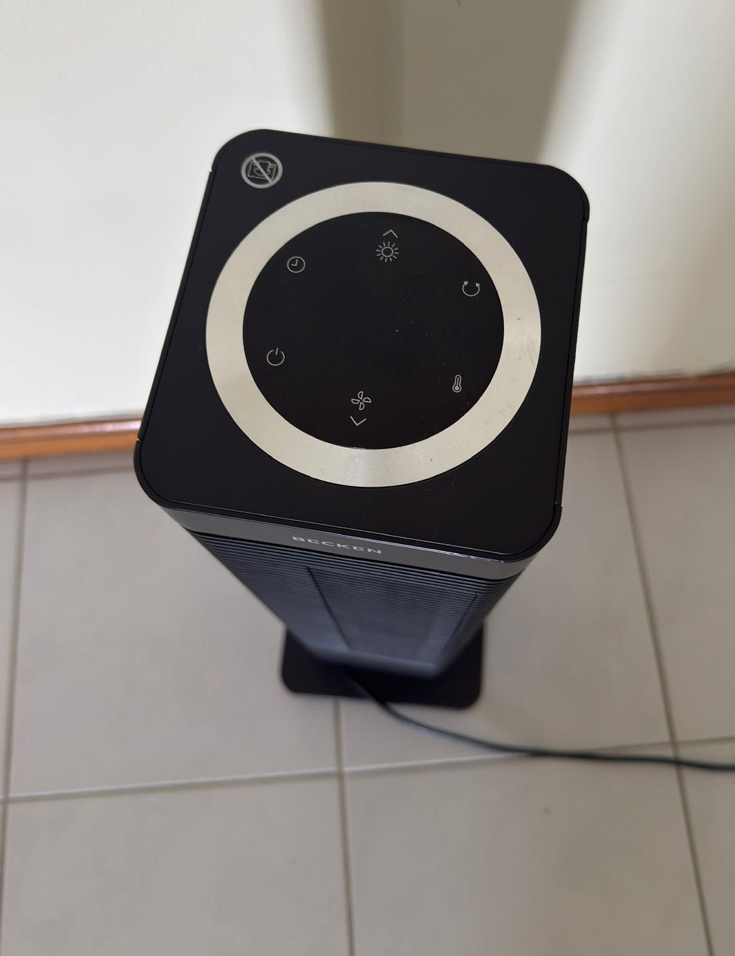 Coluna de ar becken quente e frio