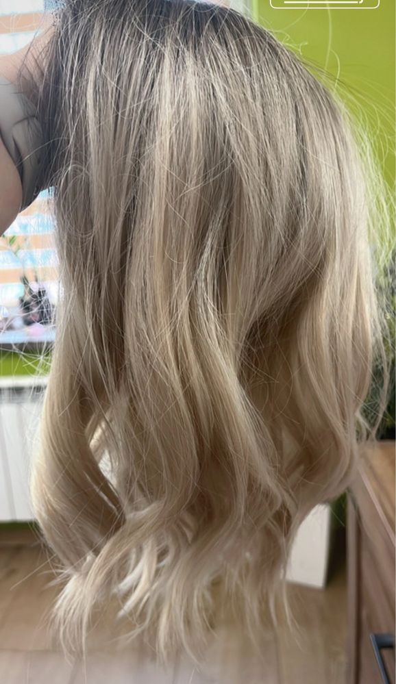 Nowa blond peruka ombre