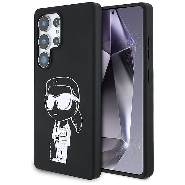 Etui Karl Lagerfeld Silicone Graffiti Ikonik Printed Logo MagSafe do S