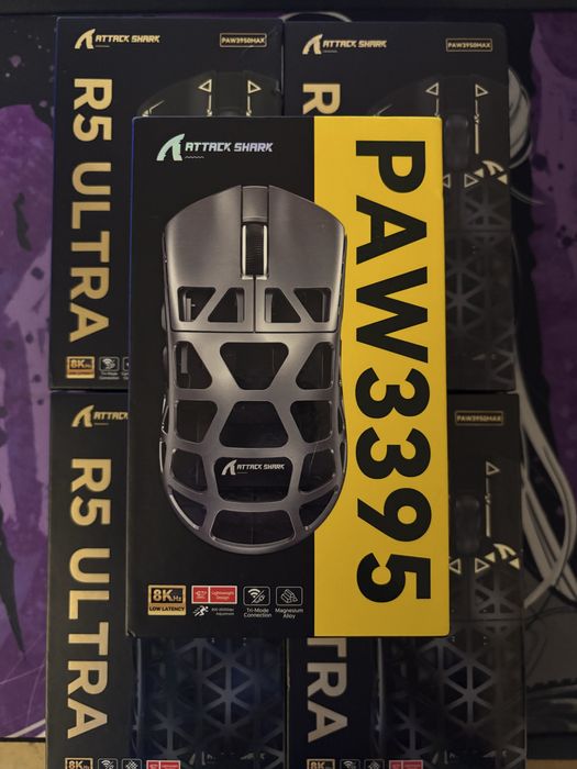 Розпродаж! Attack shark r3, r5 ultra black white