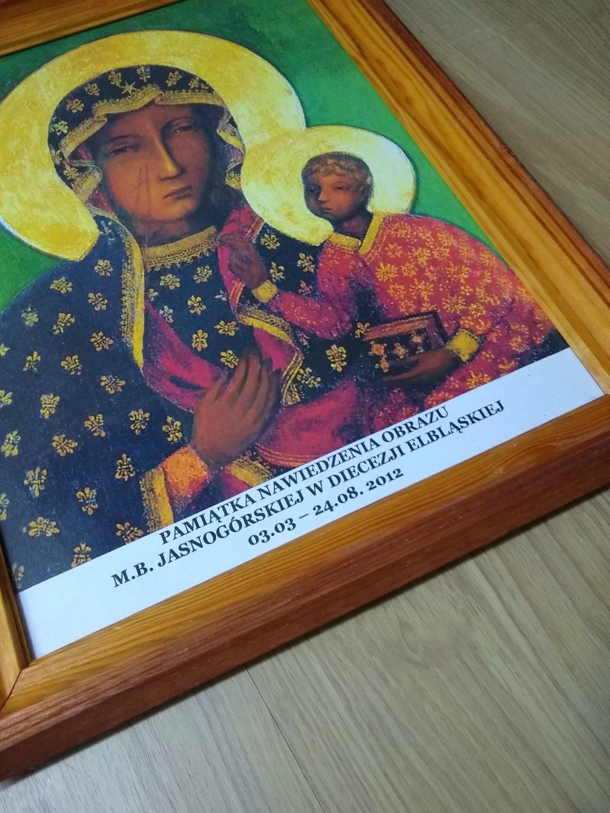 Obraz Matki Boskiej Częstochowskiej pamiątka nawiedzenia