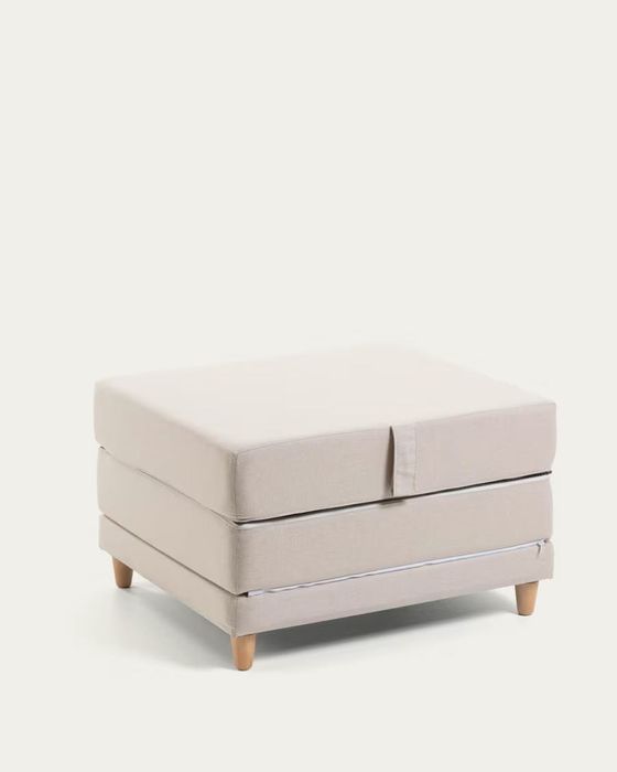 Pufe-cama compacto e super confortável - Cinza Claro
