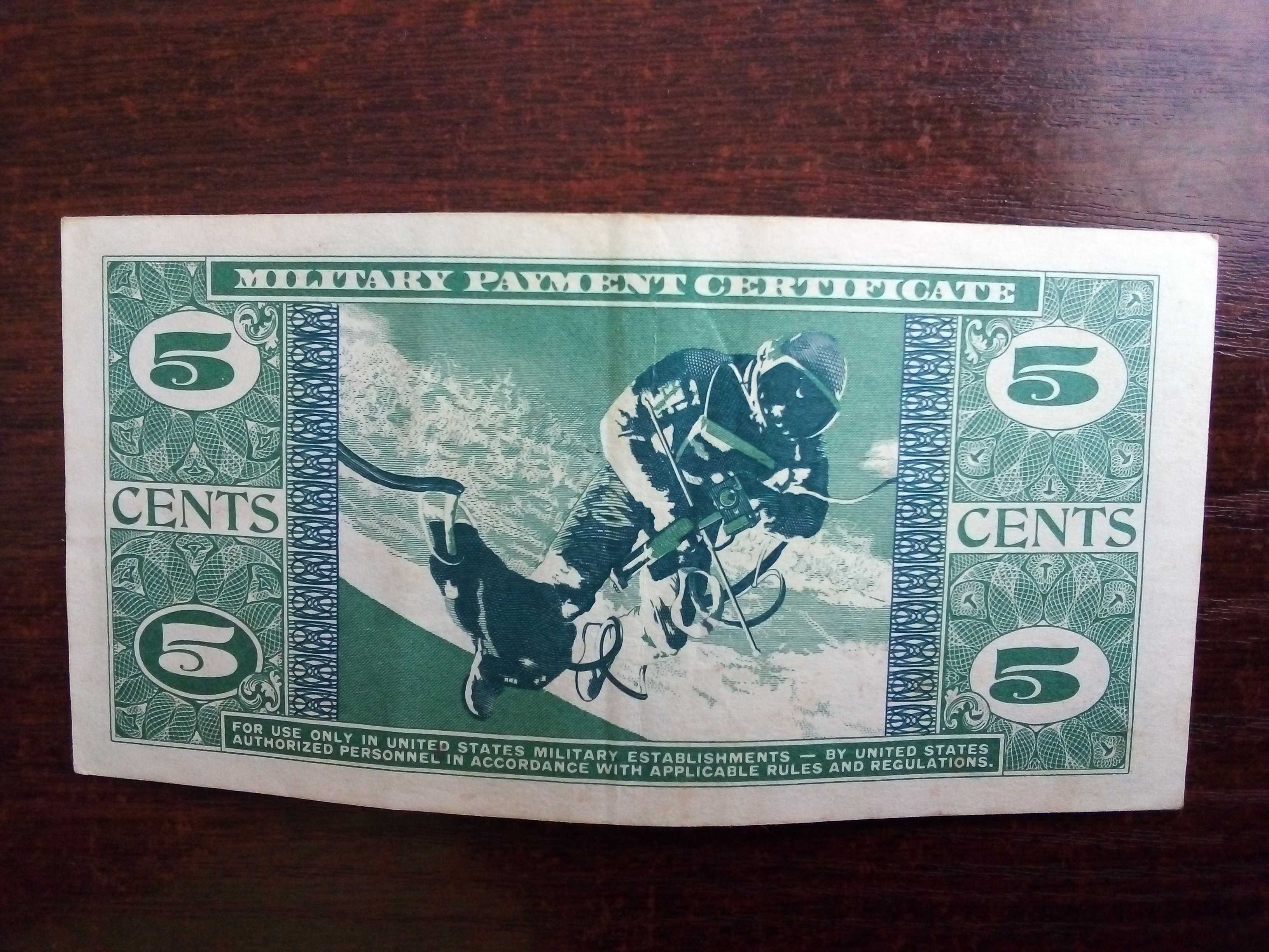 Banknot 5 centów USA
