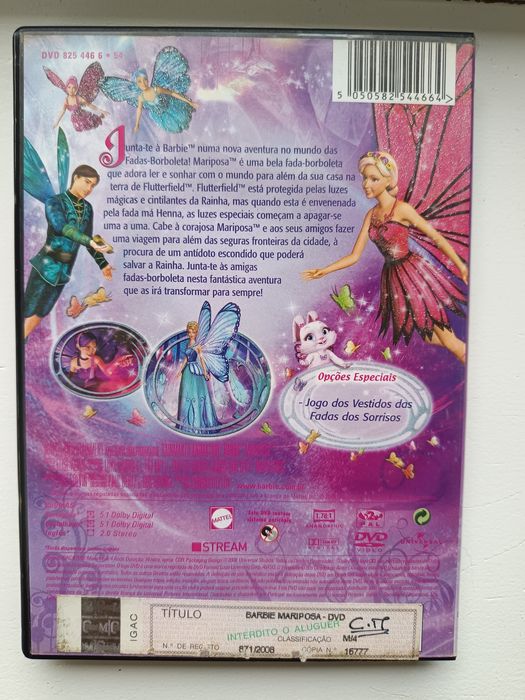 DVD Barbie mariposa e as suas amigas fadas borboleta