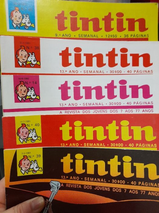 Tintin e Spirou fascículos vários-décadas 80/90 (+300 disponíveis)