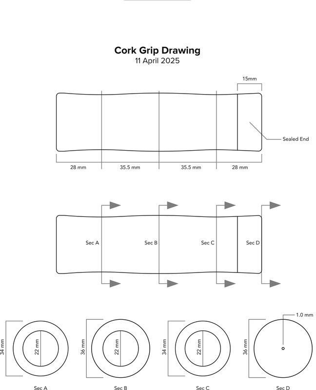 Cork Grips for Bike (Set 2 Pieces)