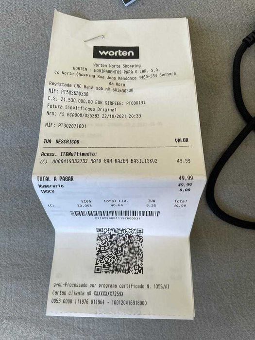 Razer Basilisk V2 Gaming Mouse64354255063938122