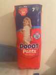 4 pacotes Dodot Pants tamanho 7 - 44 unidades