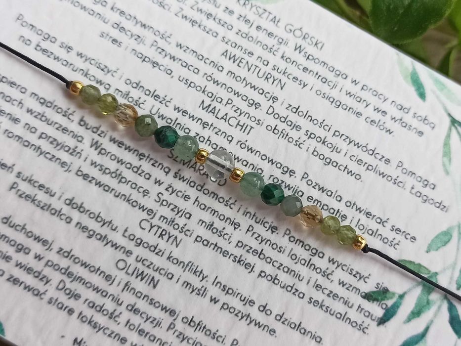 Bransoletka na szczęście, kamienie, amulet