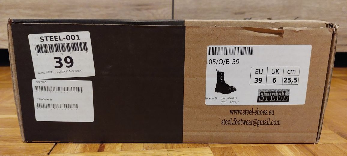 Glany Steel - BLACK 10 dziurek