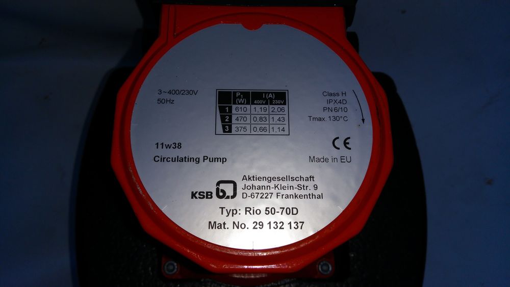 pompa ksb rio 50-70d 3~400v jak wilo top-s 50/7