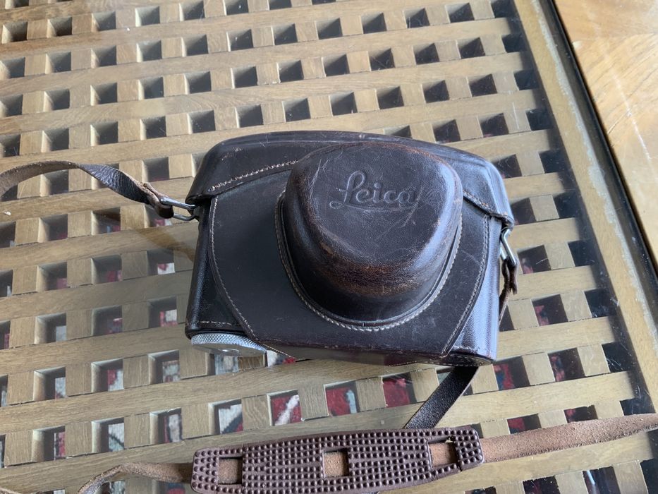 Bolsa em cabedal para camara Leica M. Usada