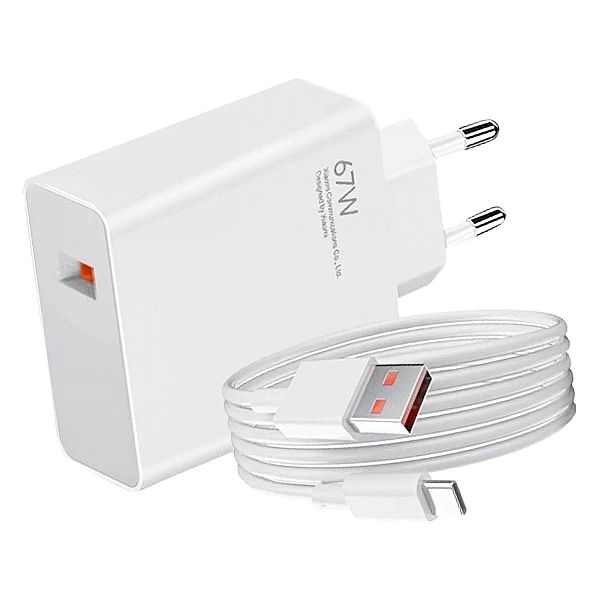 Ładowarka sieciowa Xiaomi BHR9465EU 67W 6.2A USB-A z kablem USB-C - bi
