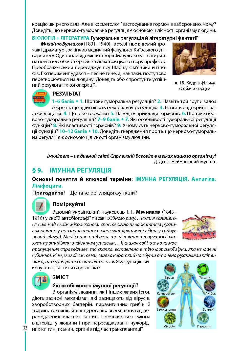 Підручник Біологія В. Соболь 8 клас 2021р