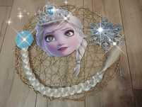 Korona warkocz Frozen ELSA maska różdżka uni