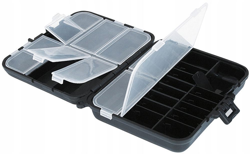 Pudełko pudełeczko na akcesoria wędkarskie haczyki krętliki ciężarki