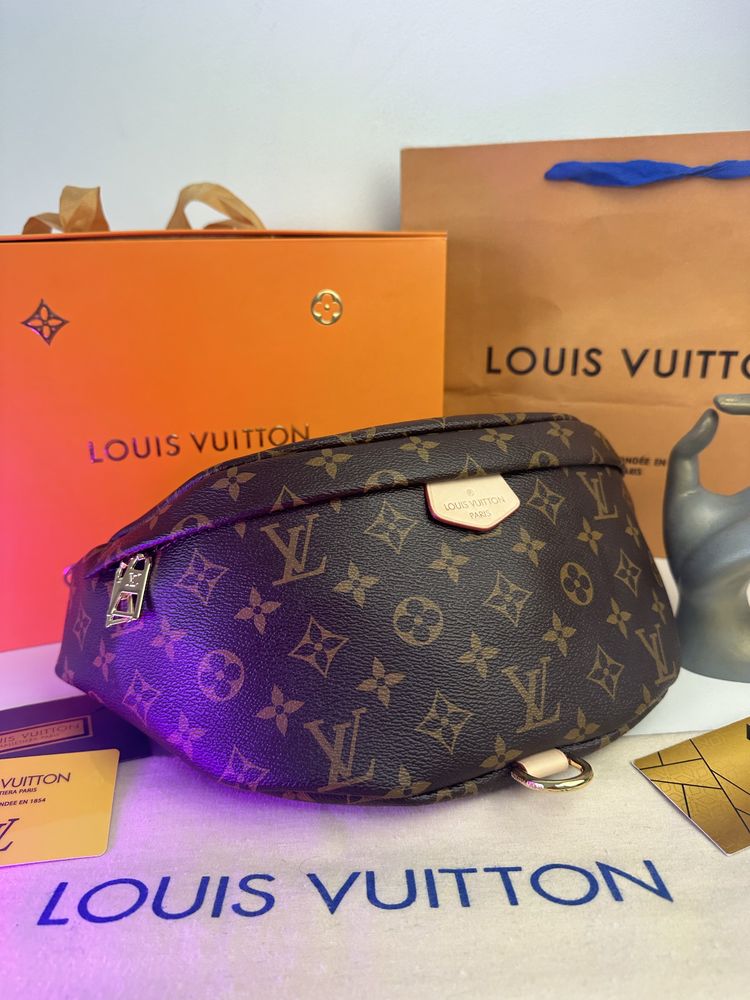 Nerka saszetka Louis Vuitton Bumbag biodrówka na pas na ramię skórzana