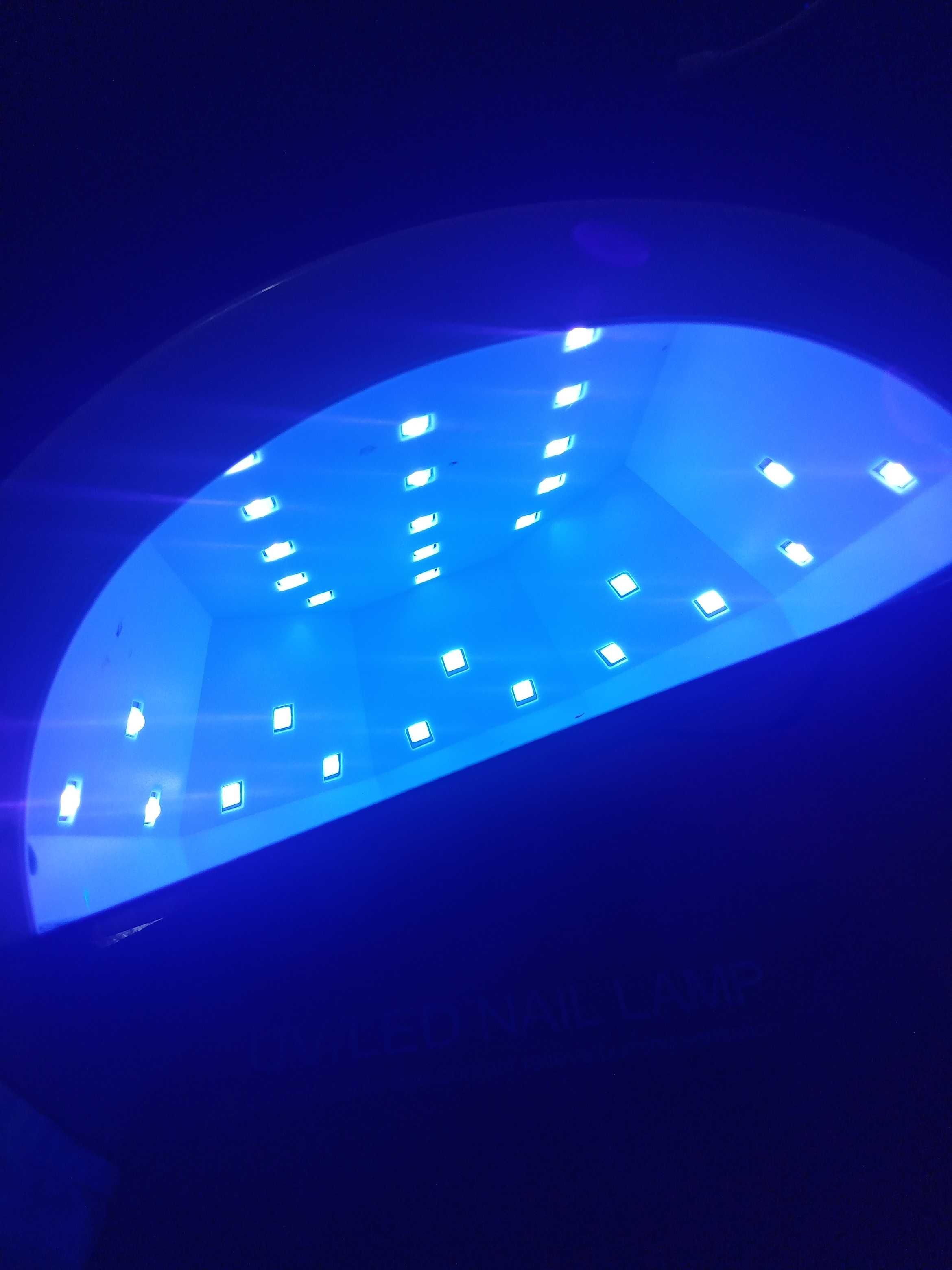 Лампа SUNUV LED+UV SUN 48W + гель лаки, гель, топ, база. Набір