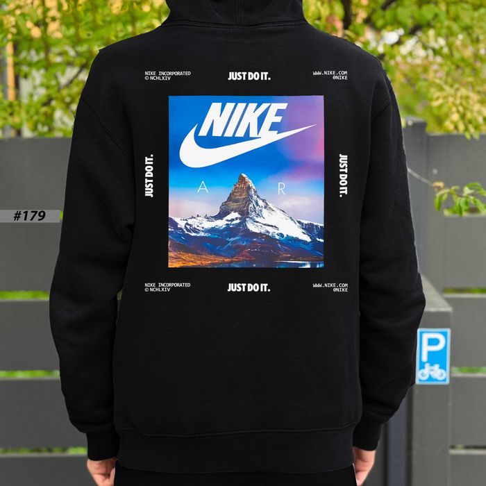 Худи Nike Jordan Mountains Черное | Зипка Кофта Найк | Биг Лого Принт