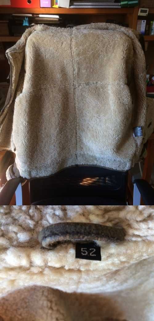 Blusão/casaco em pele de carneiro shearling