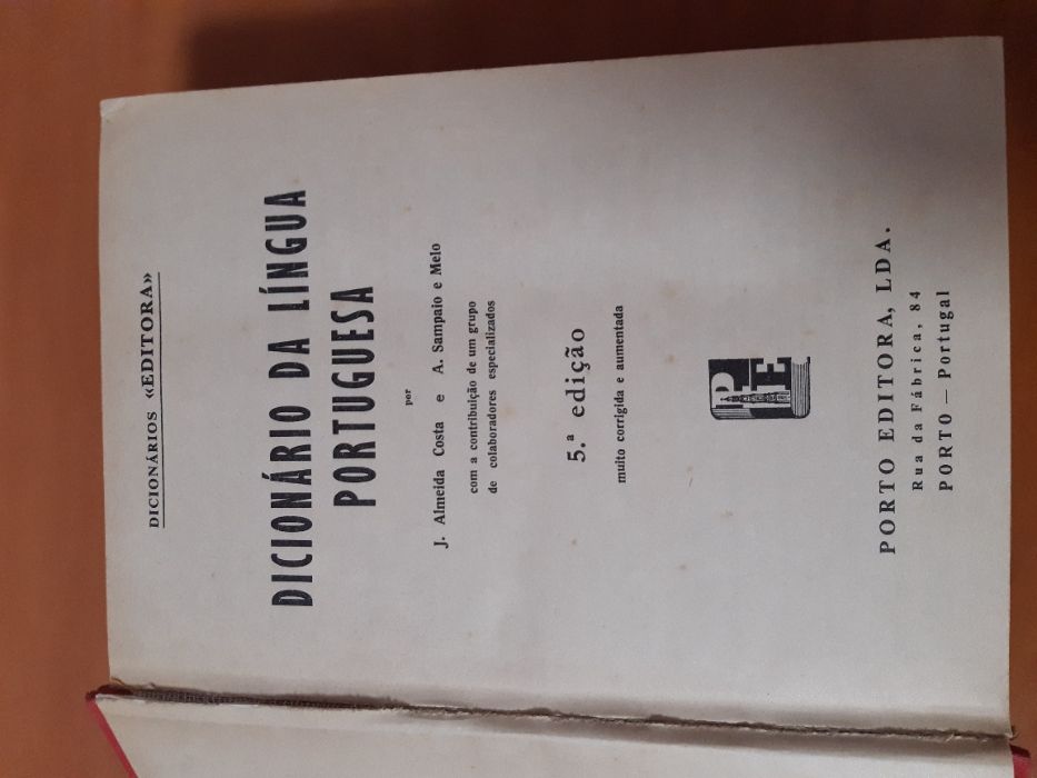 Livro antigo - Porto Editora - 5ª edição