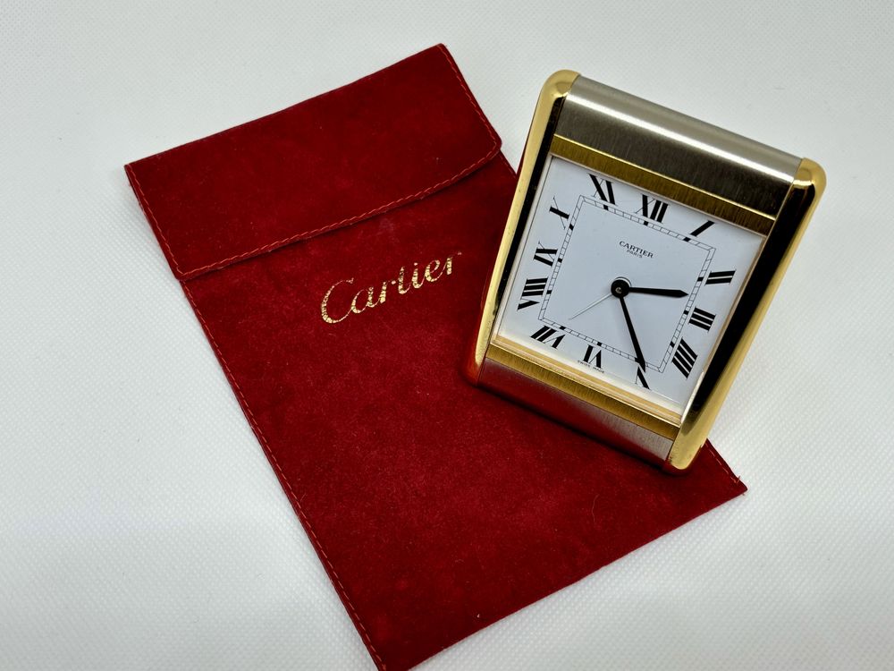 Les Must De Cartier Tank Réveil zegarek budzik kolekcjonerski