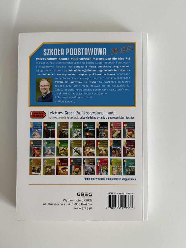 repetytorium matematyka i język polski  klasy 7-8