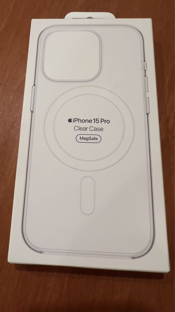 Etui do iphone 15 Pro z magsafe, przeźoczyste, oryginalne