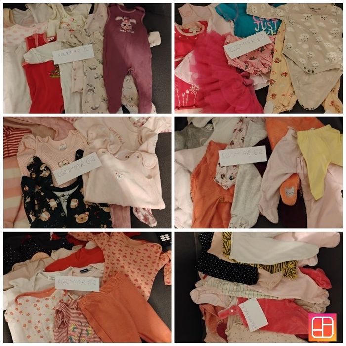 Rzeczy dla dziewczynki od 50-110 cm