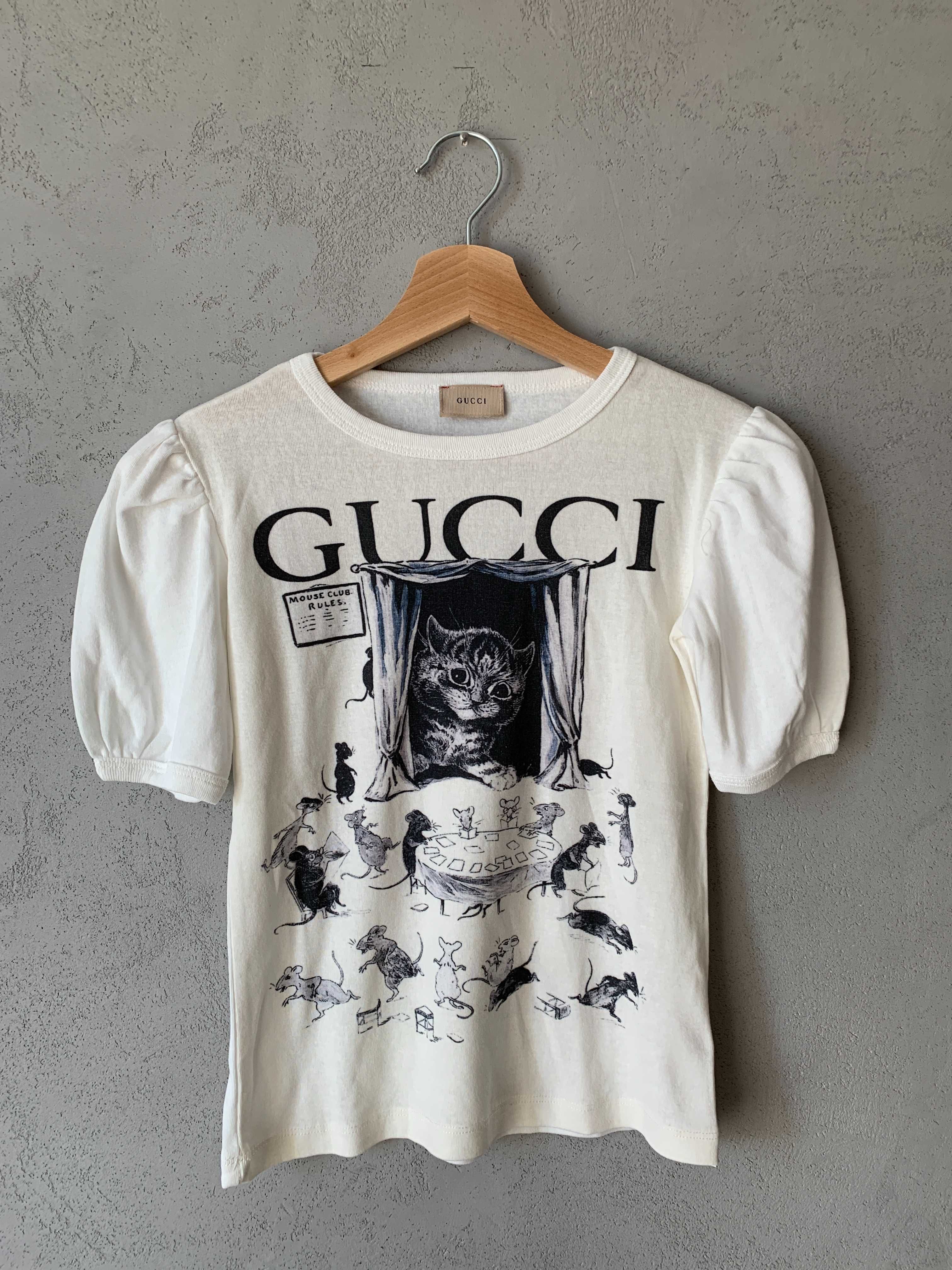 Koszulka Gucci z kotem i myszkami 140