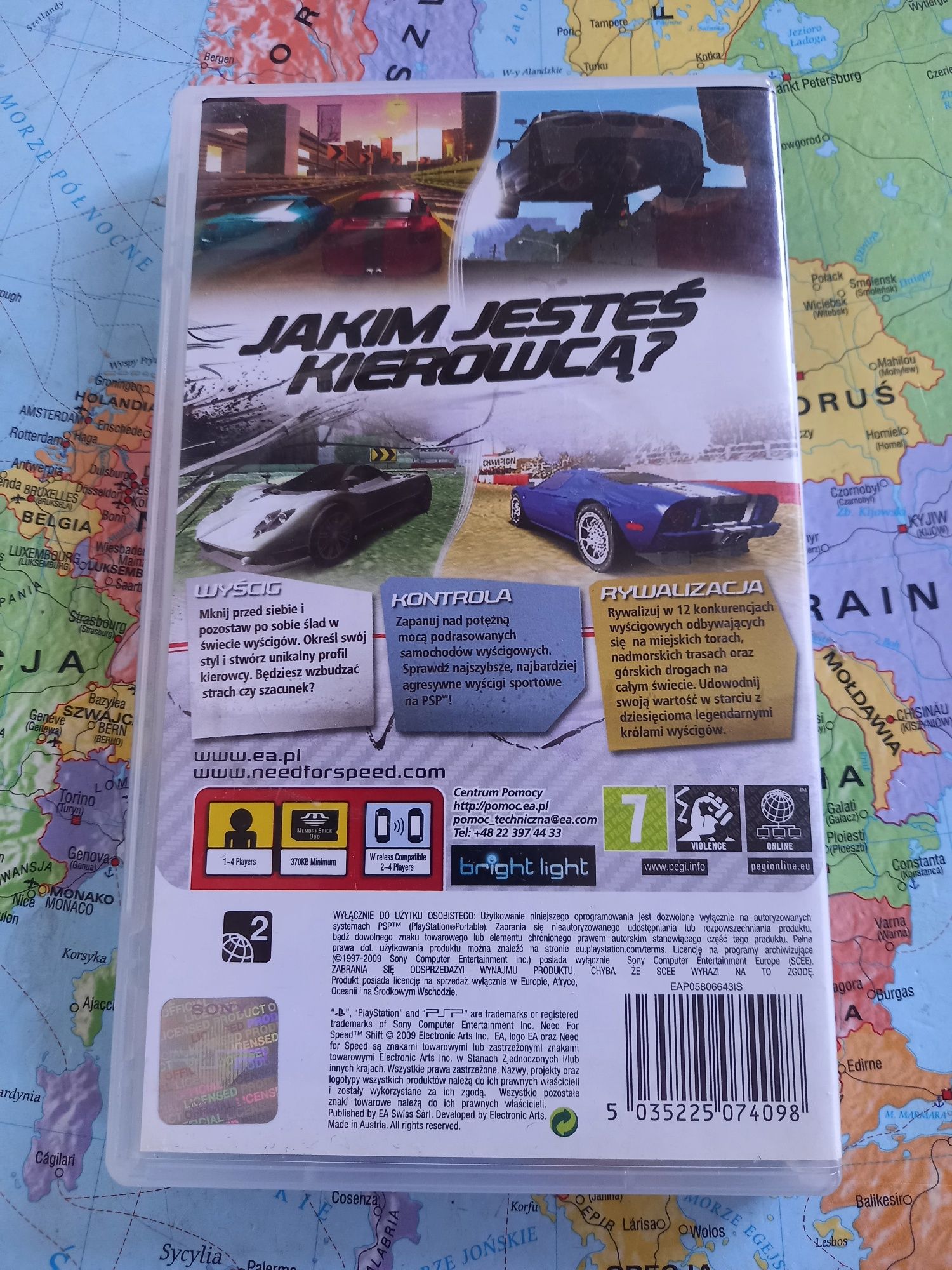 Gra Sony psp need for speed SHIFT PL wersja premierowa