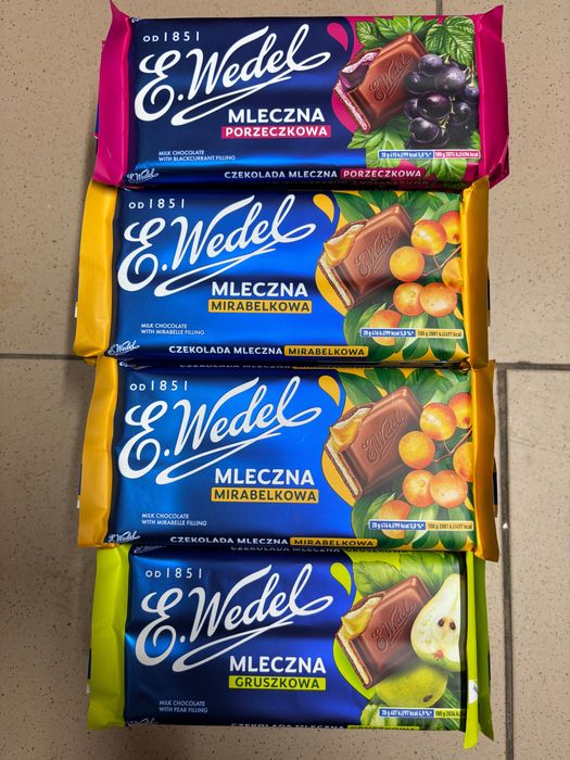 Czekolada Wedel/40 szt/różne smaki