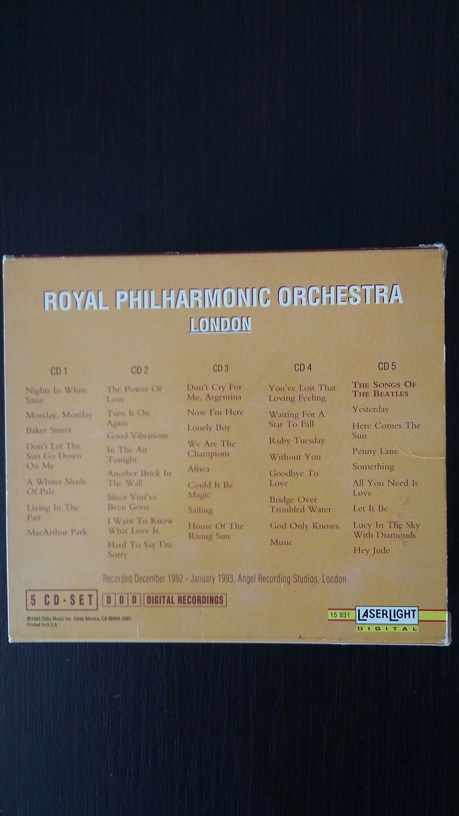 Rock Dreams 5 CD Royal Philharmonic Orchestra London