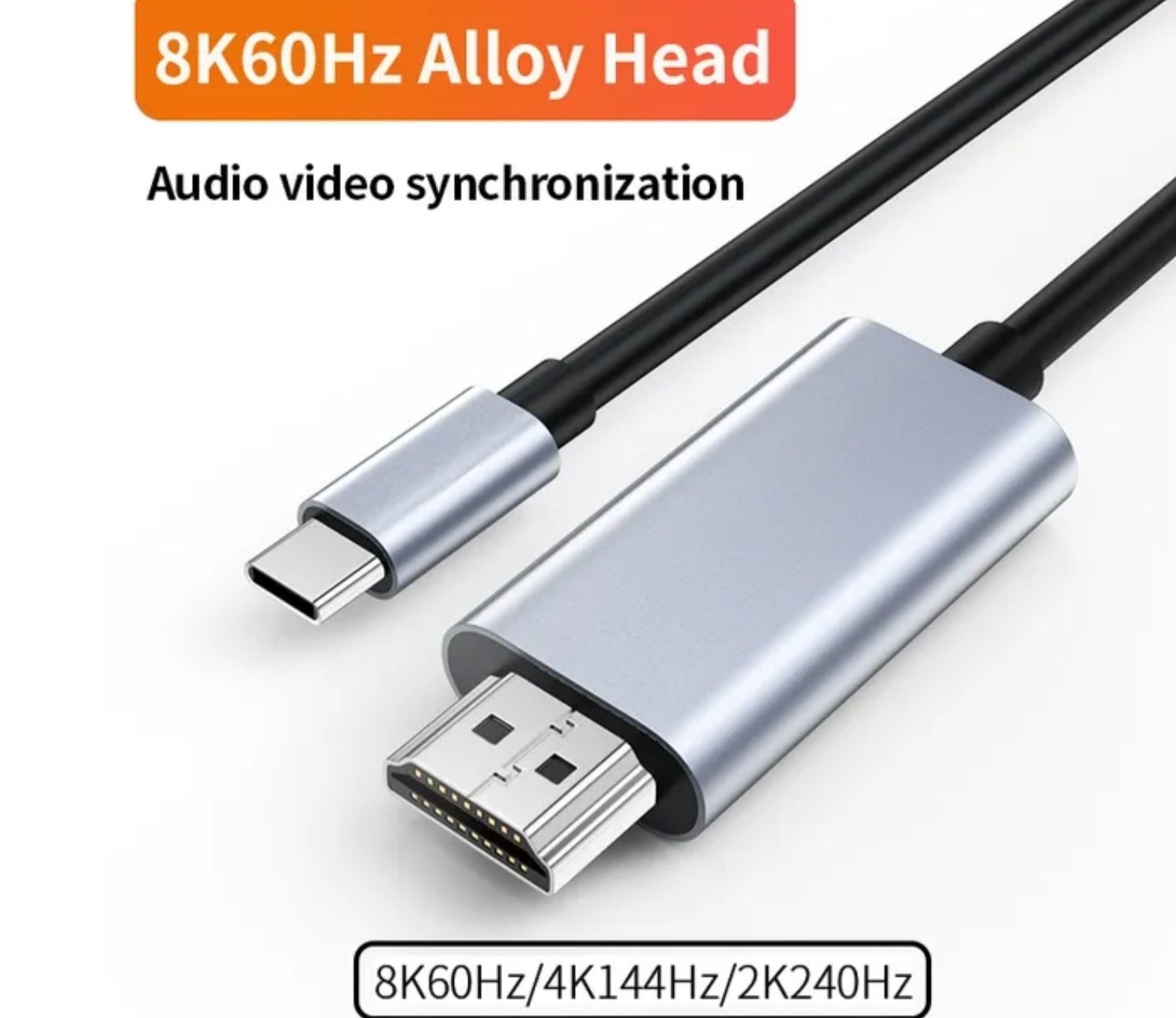 Кабель Type-C for HDMI 8K 60hz 2m