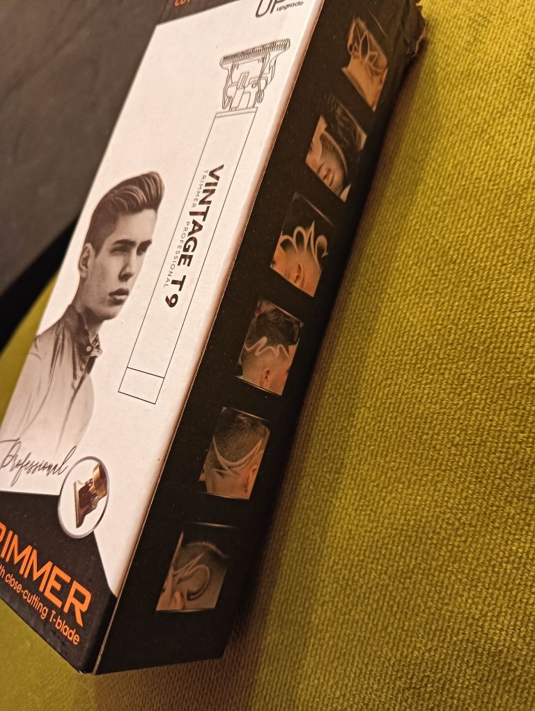 Bezprzewodowa maszynka do strzyżenia włosów i brody Vintage retro T9