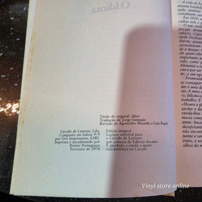 Livro - O Idiota - Ref-PAR4