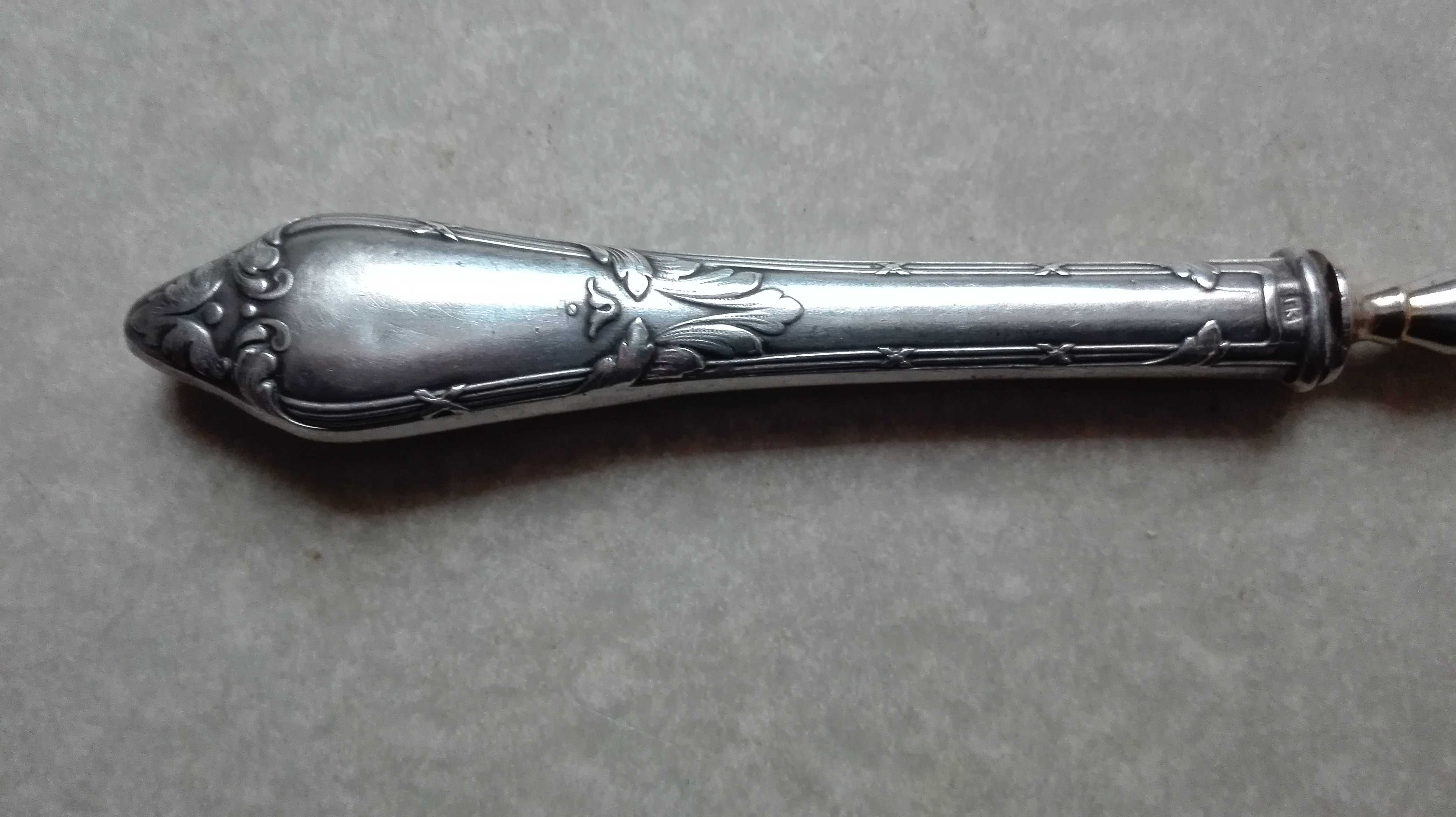 Столовый прибор Лопатка для икры ручка серебро 84 ГК, царизм 59гр.
