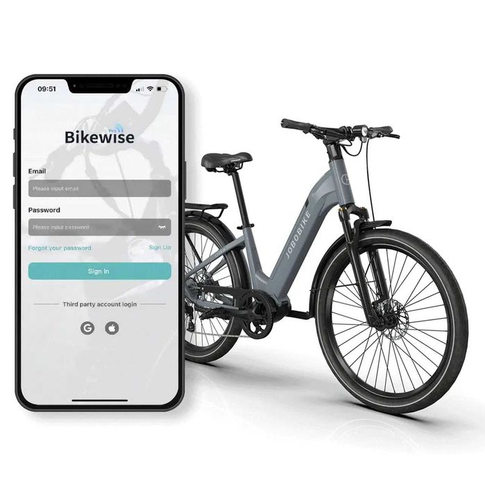 Rower elektyczny Miejski Jobobike Lyon Pro - ACTIVE ZONE Bike World