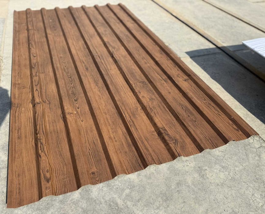 Blacha trapezowa T18 - DREWNOPODOBNA - Blacha cięta na wymiar!