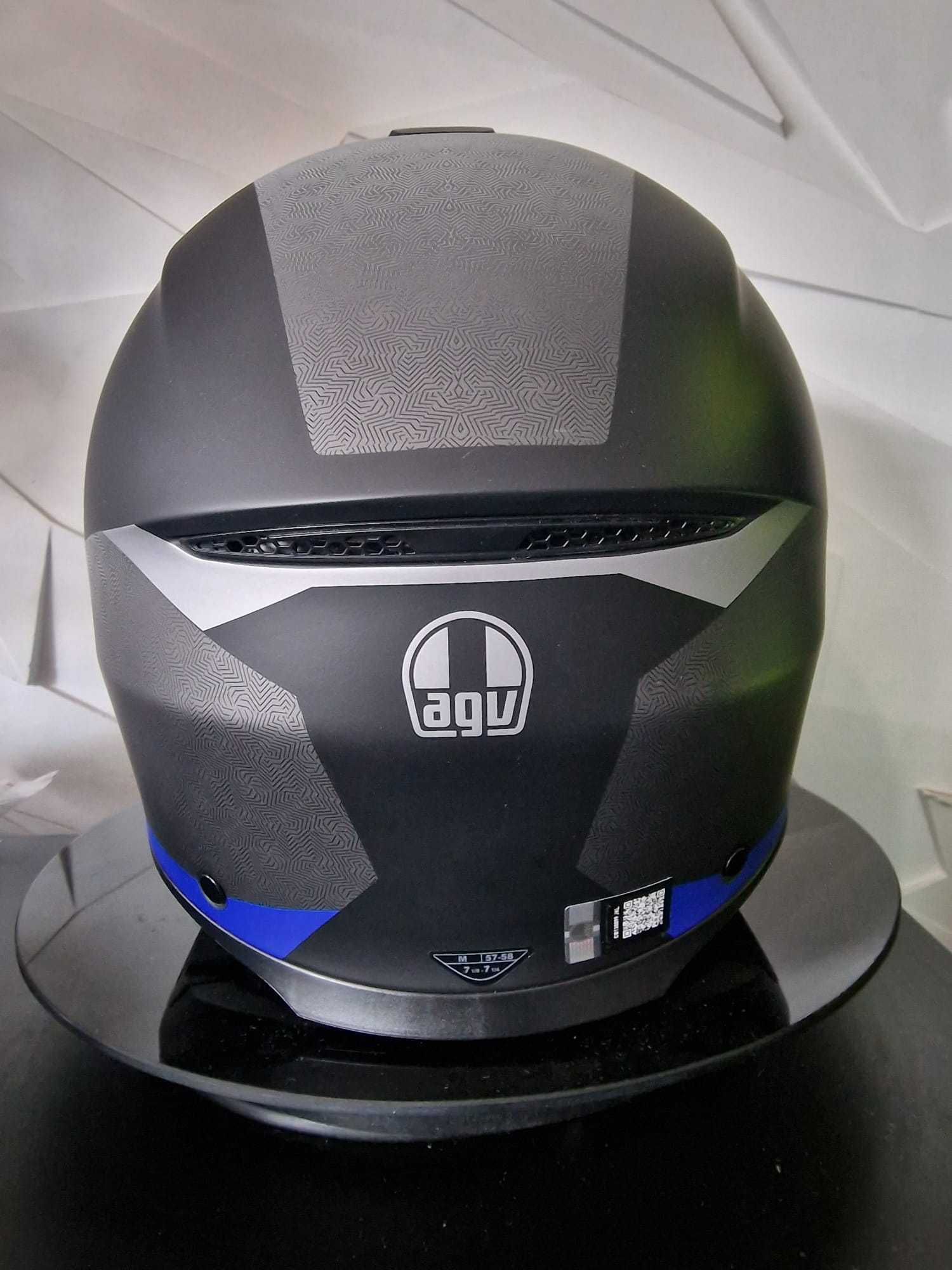 Kask motocyklowy szczękowy AGV TOURMODULAR Stray Matt Black/Grey/Blue