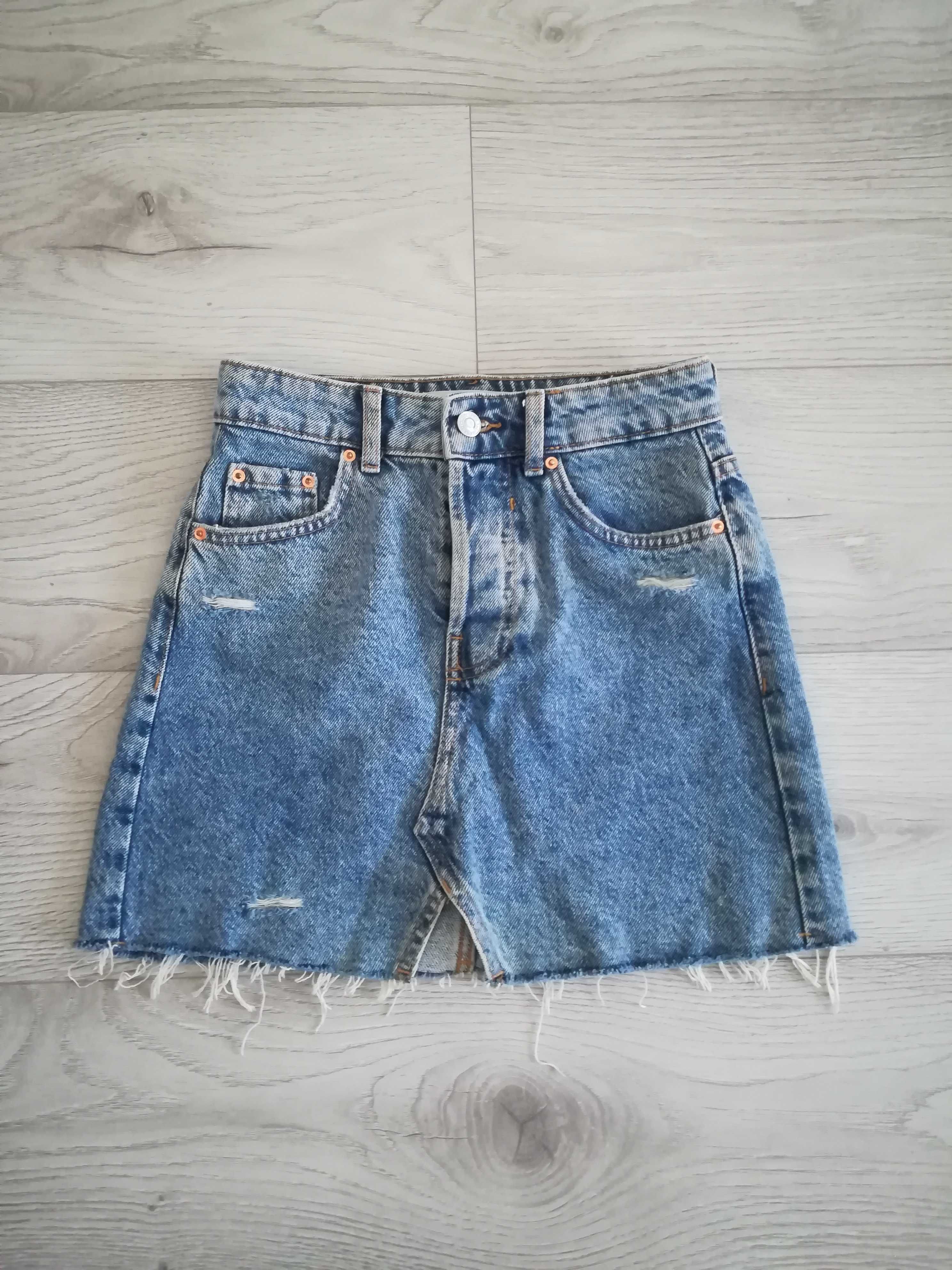 Spódnica jeansowa Bershka